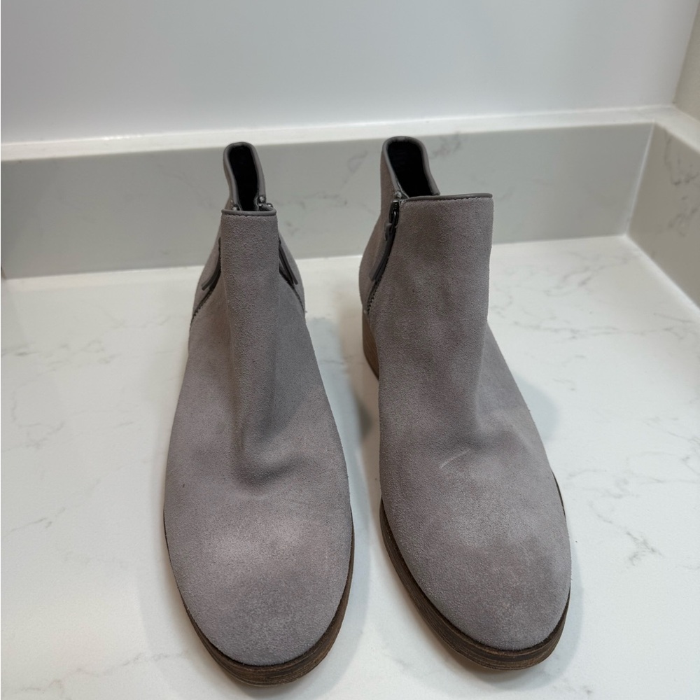 Cole Haan Gray Suede Ankle Booties